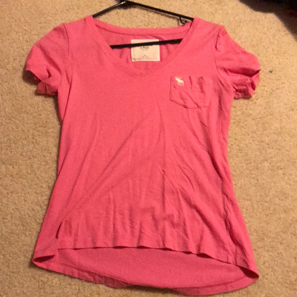 A pink shirt
